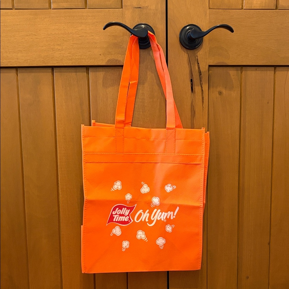 Promo Item Bright Orange Large Size Reusable Tote Bag JOLLY TIME Popcorn - New